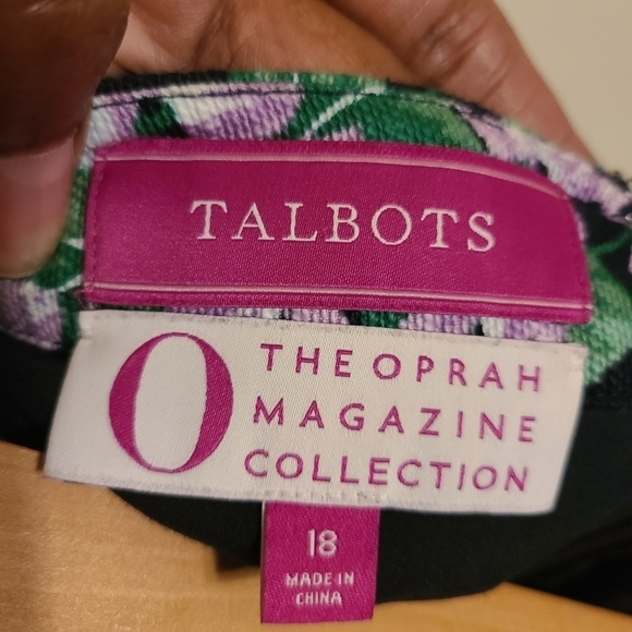 Talbots Oprah Magazine Collection | Women's Floral Print Pencil Skirt (Size 18) - Picture 3 of 15